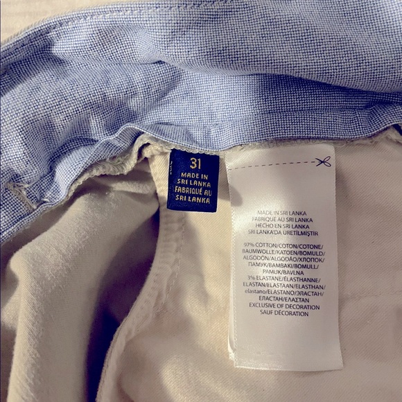 Polo by Ralph Lauren kaki shorts. Like new. Size 31. - Picture 4 of 4